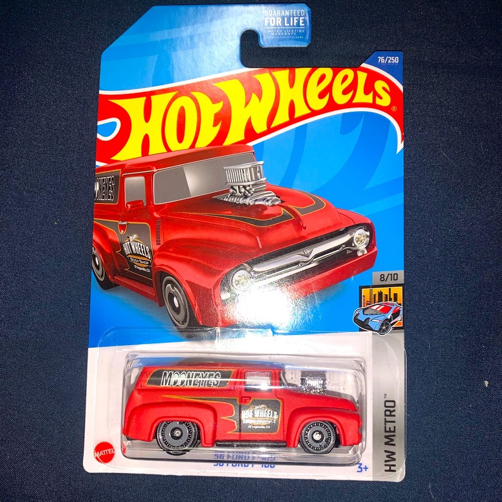 Brand new red ‘56 ford f-100. Hotwheel.     Collectors item.